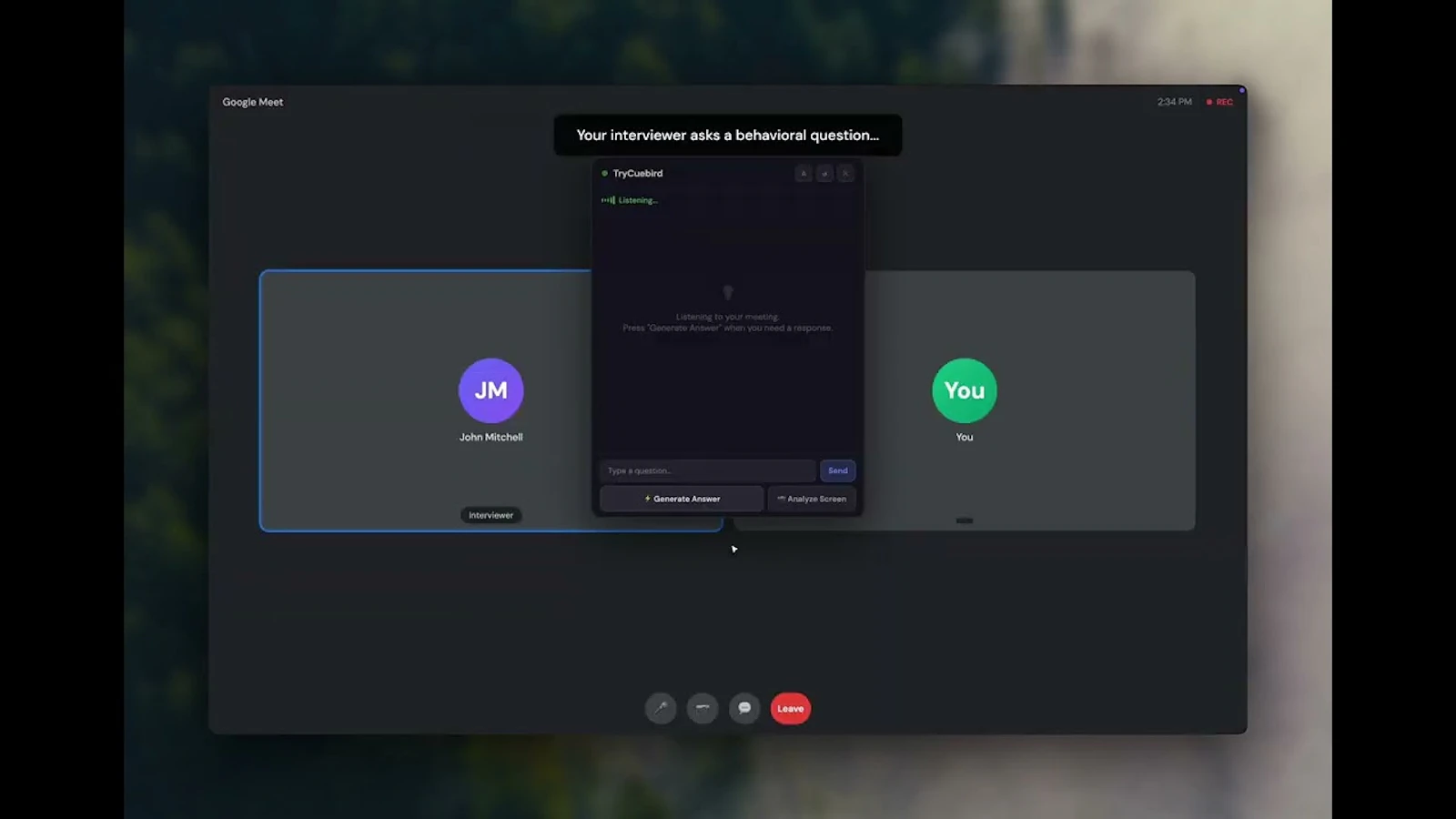 TryCuebird screenshot 1 (video preview)