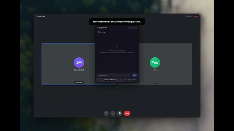 TryCuebird screenshot 1 (video preview)
