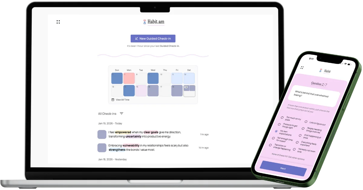 Habit.am - Main product screenshot demonstrating key features and user interface