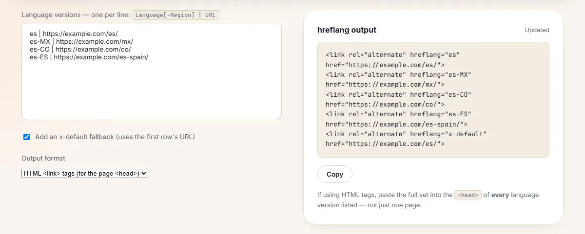 Contomatix Hreflang Generator gallery image