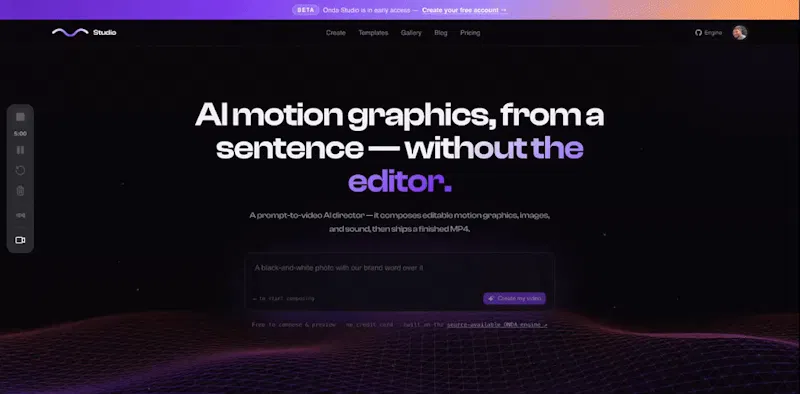 Onda Studio screenshot 1 (video preview)