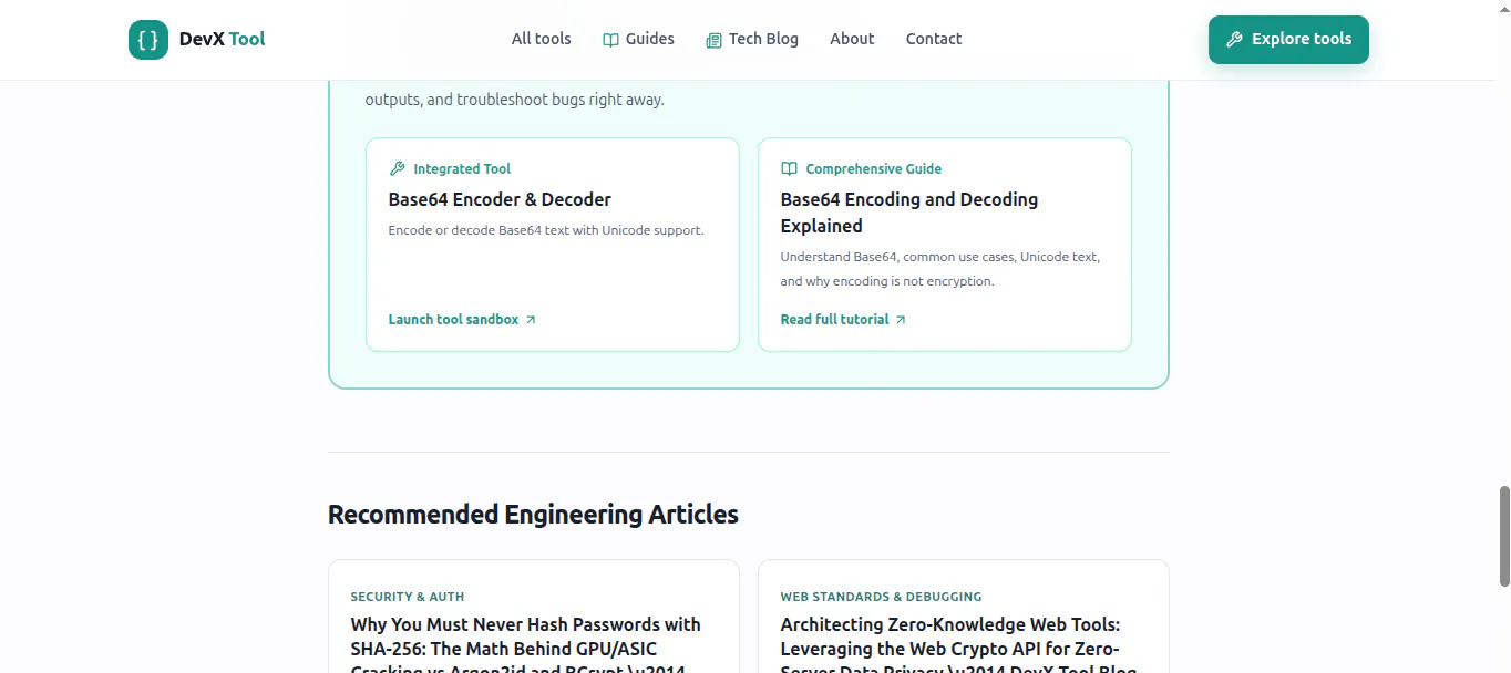 DevX Tool — Free Online Developer Suite gallery image