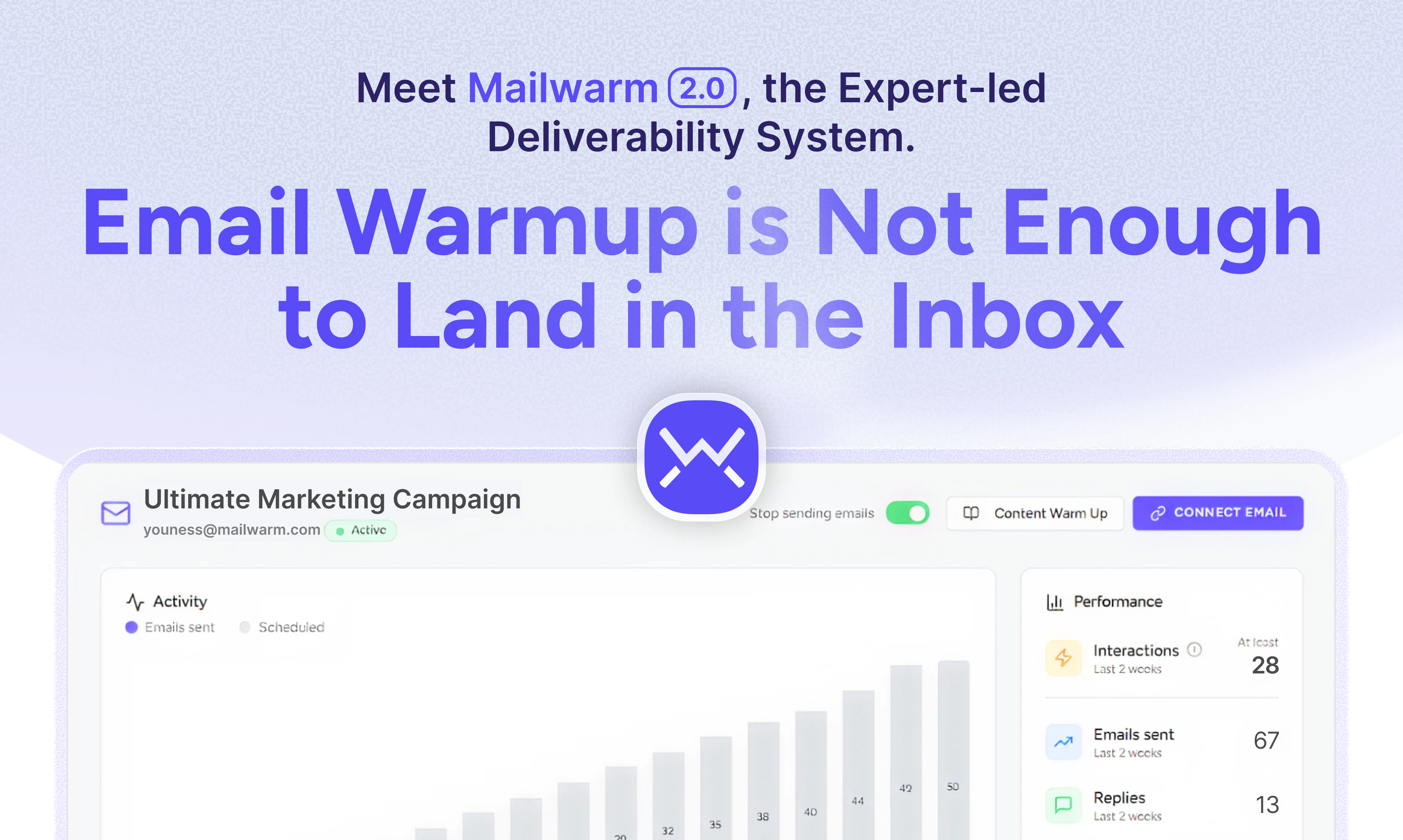 startuptile Mailwarm 2.0 (YC S20)-The email warmup tool upgraded for deliverability.
