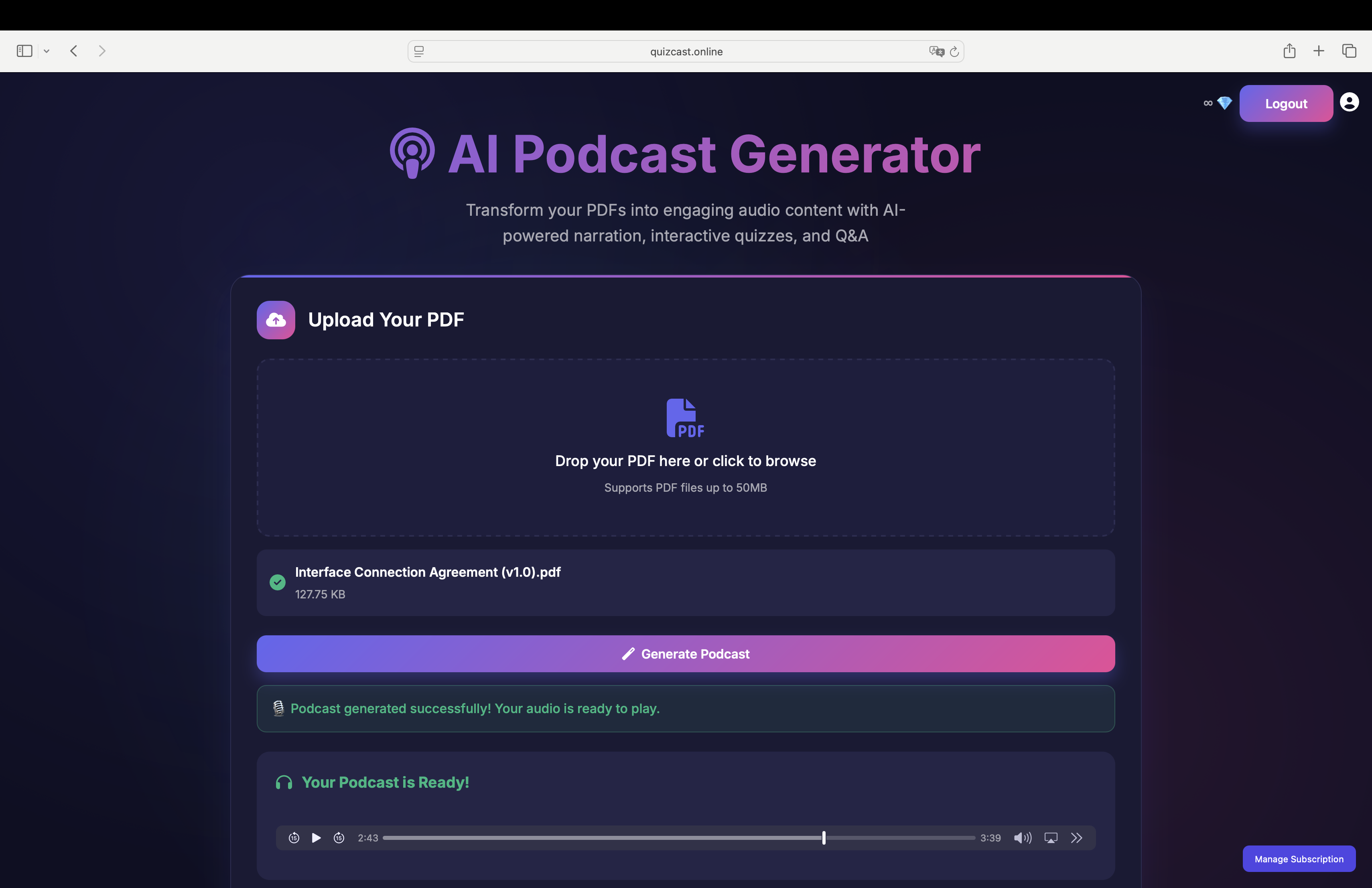 Quizcast media 1