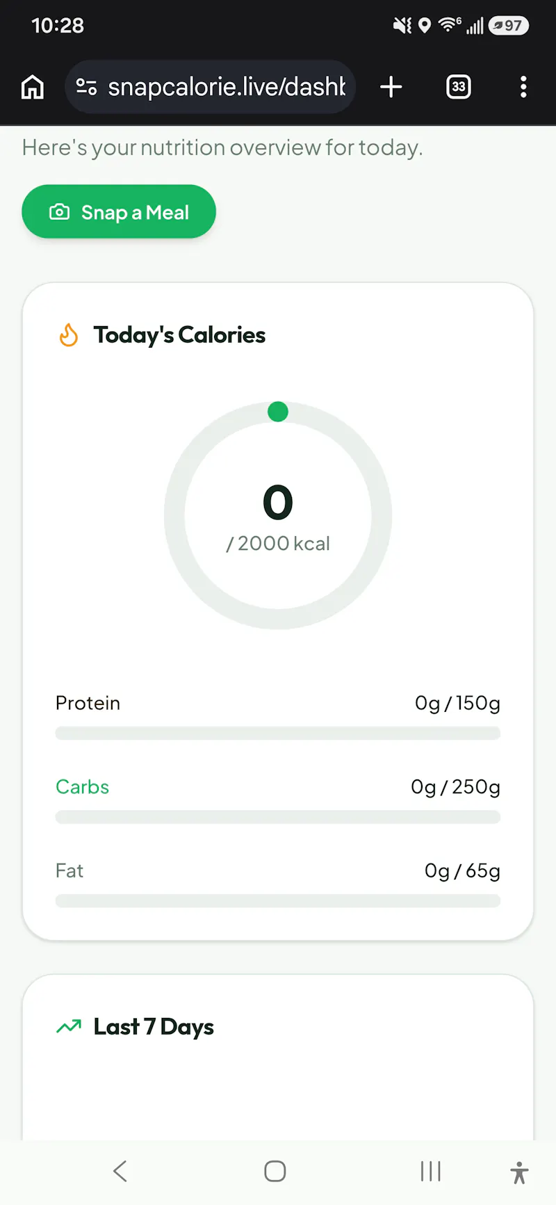 CaloriVue screenshot 3