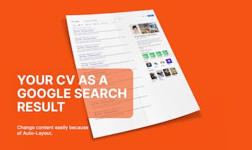 CV as a Google Search Result Page gallery image