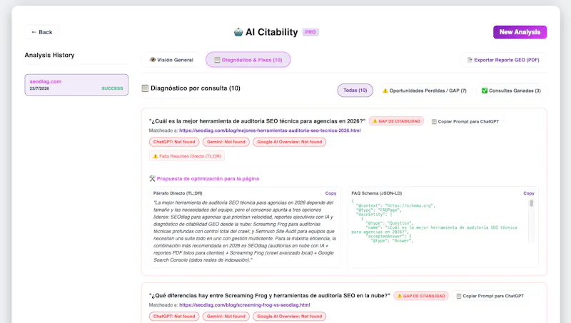 SEOdiag screenshot 6
