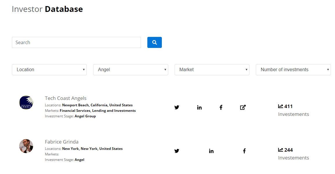Angel Investor List gallery image