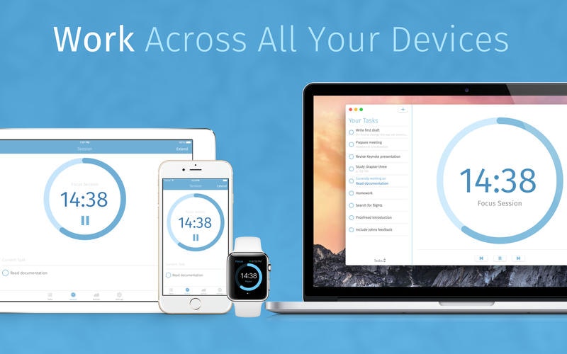 Focus - Productivity Timer for iPhone, iPad, Apple Watch and gallery image