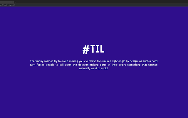 #TIL Chrome New Tab gallery image