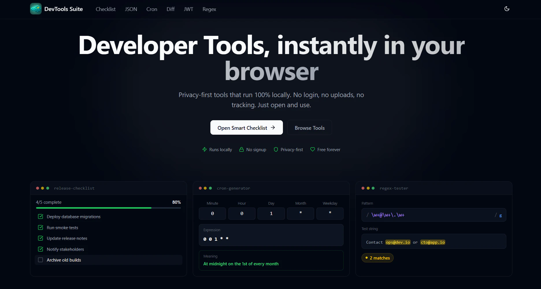 DevTools Suite screenshot 1