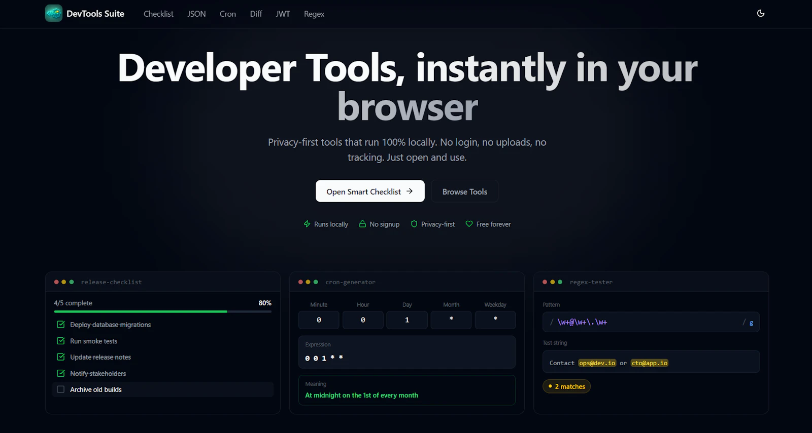 DevTools Suite screenshot 1