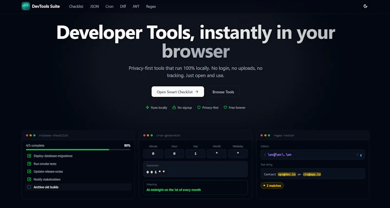 DevTools Suite screenshot 1