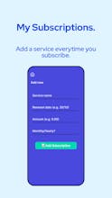 My Subscriptions Tracker App gallery image
