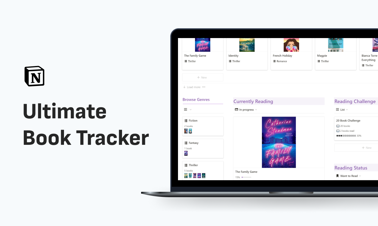 startuptile Notion book tracker- The one tool you need for all your reading needs.