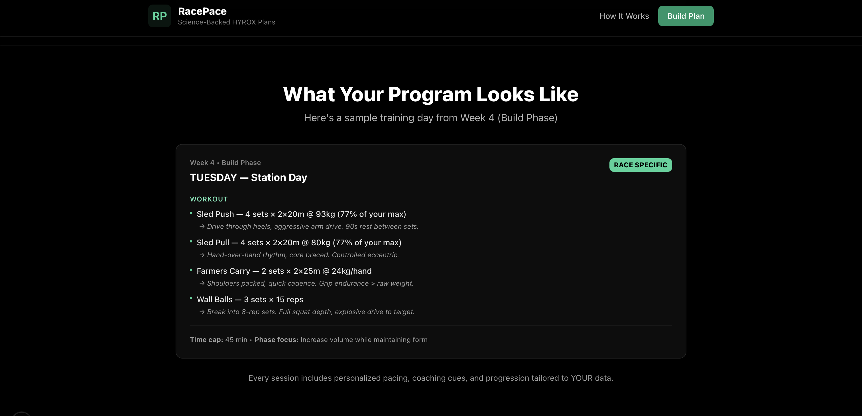 Race Pace - Screenshot 4 showing product features and functionality