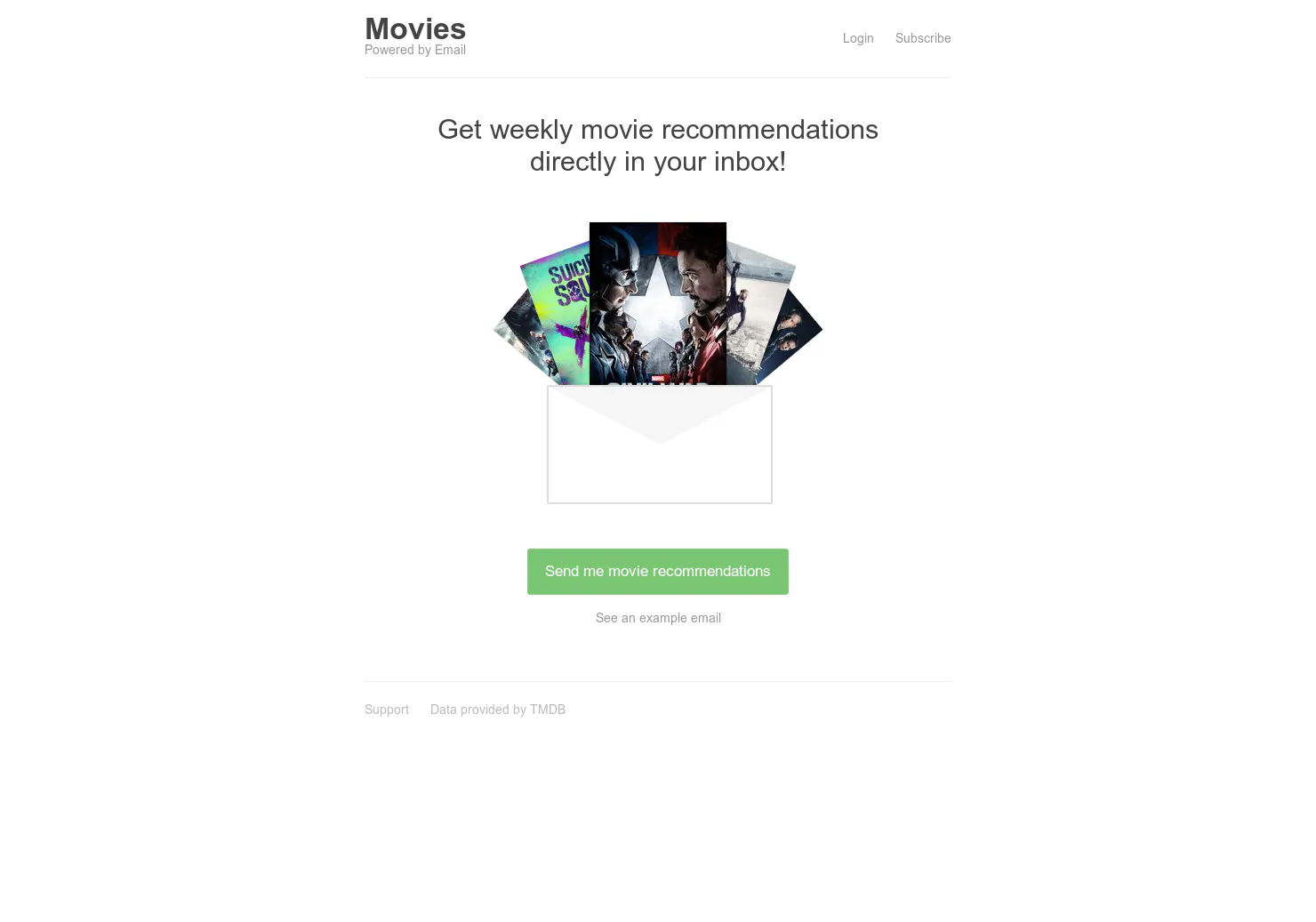 Movies - Powered by Email