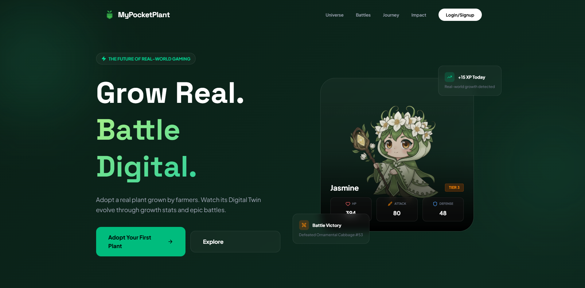 MyPocketPlant - Main product screenshot demonstrating key features and user interface