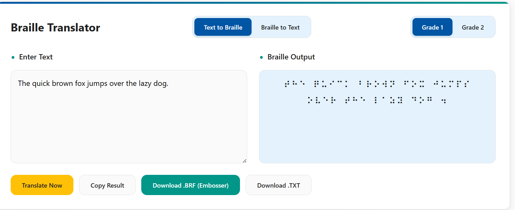 brailletranslators.com gallery image