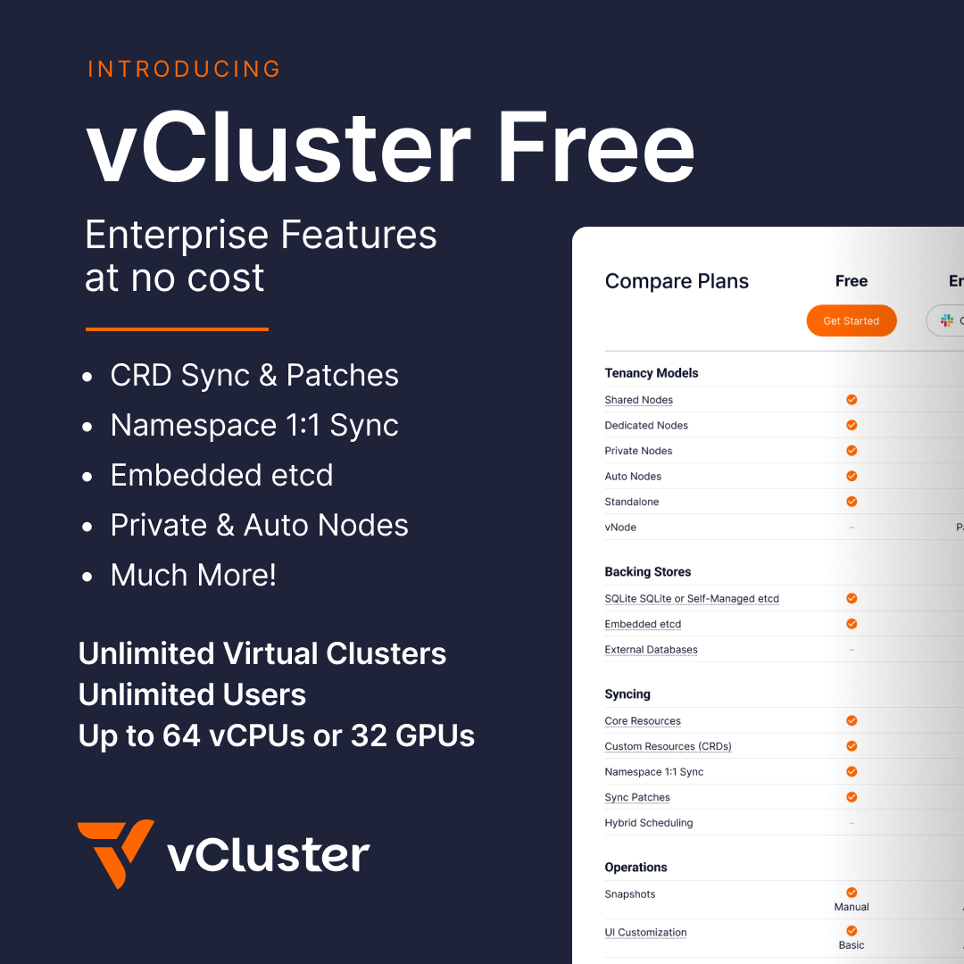 vCluster free tier gallery image