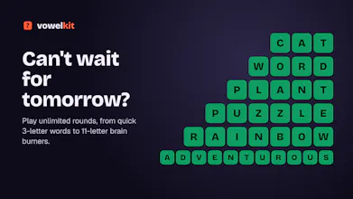 Vowelkit: Daily Word Guessing Game gallery image