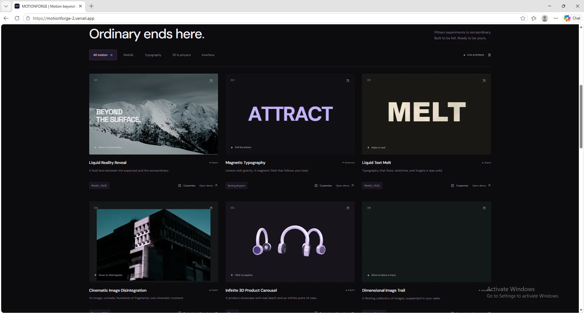 15 Interactive Web Animations gallery image
