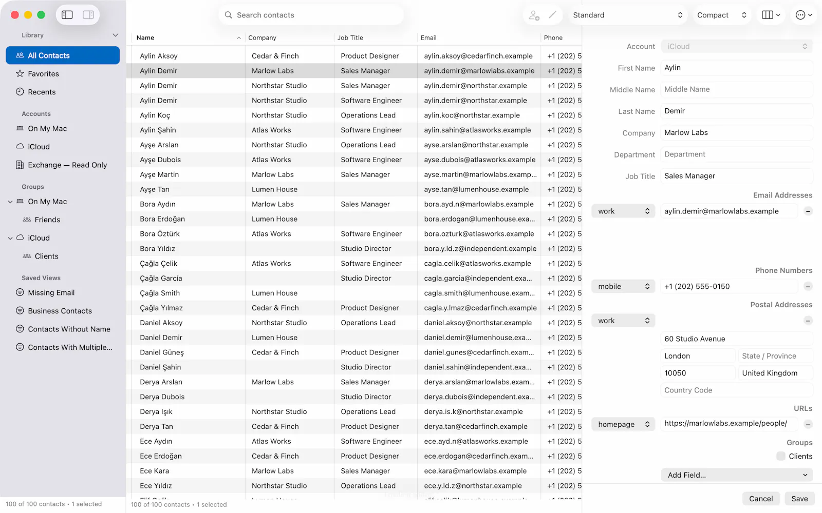 Compact Contacts screenshot 3