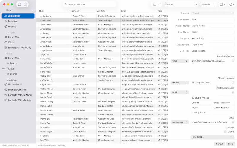 Compact Contacts screenshot 3