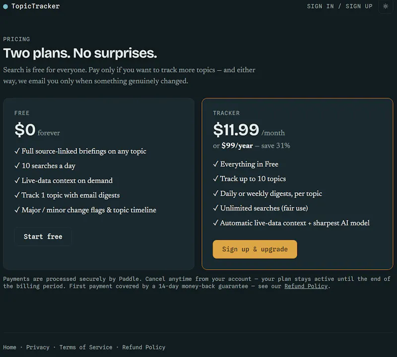 Topic Tracker screenshot 7