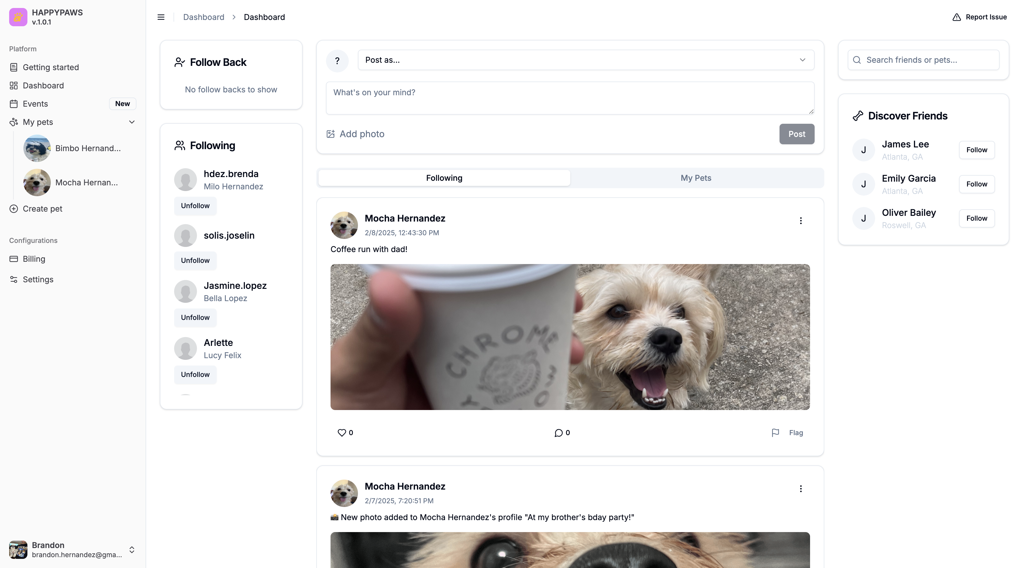 HappyPaws - Un rifugio digitale per i nostri animali domestici per mostrare la loro storia unica. media 2