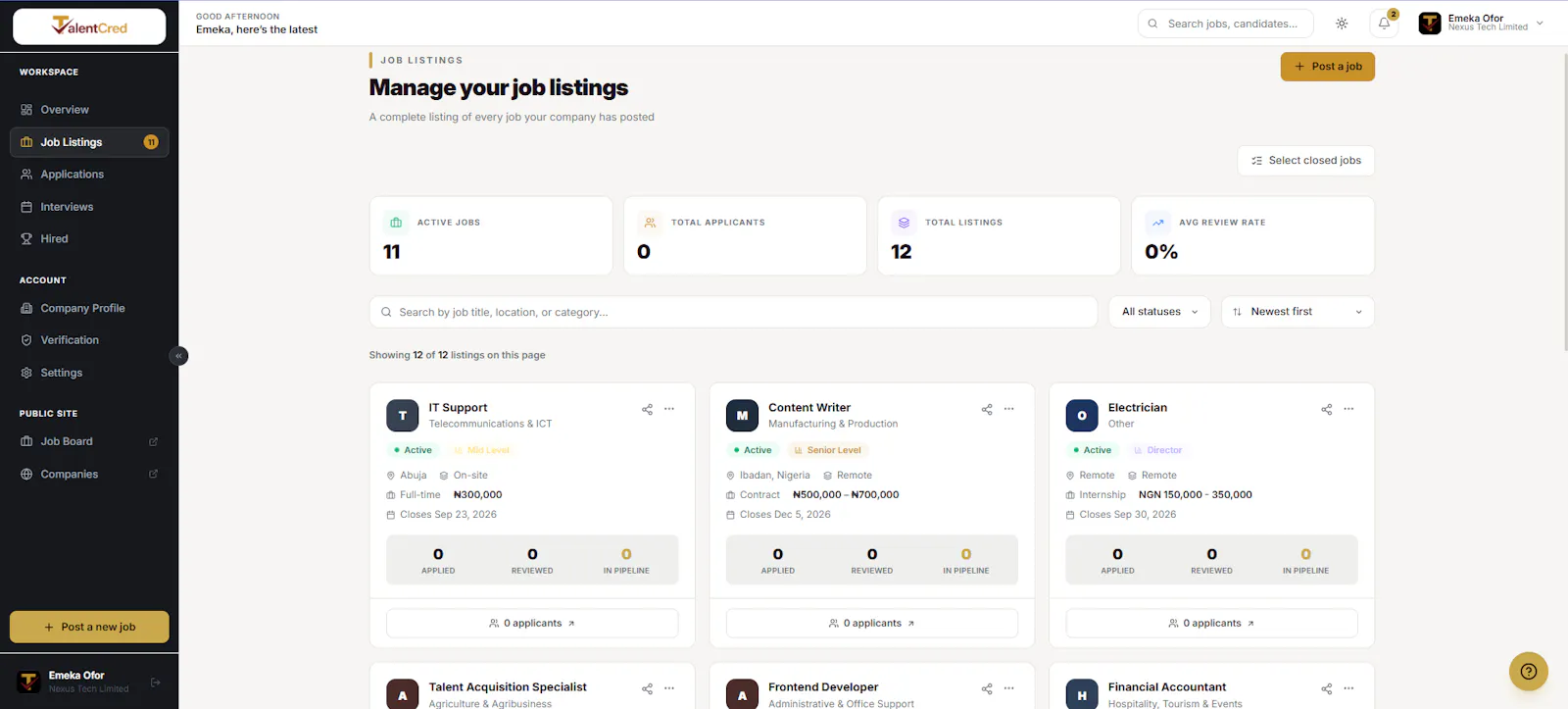 Talentcred screenshot 3