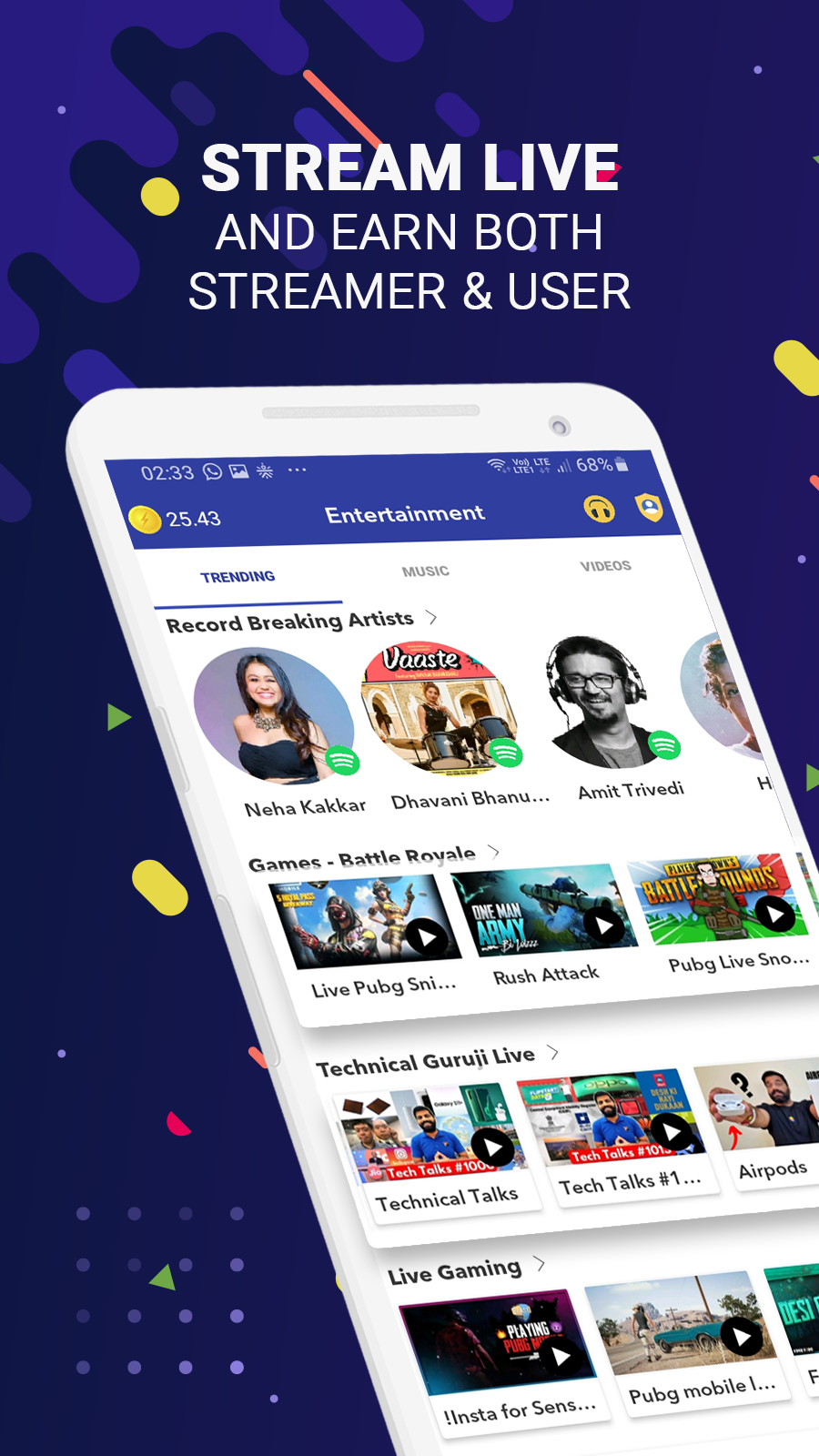 Boltt Play - Music,Videos,Games,Rewards gallery image