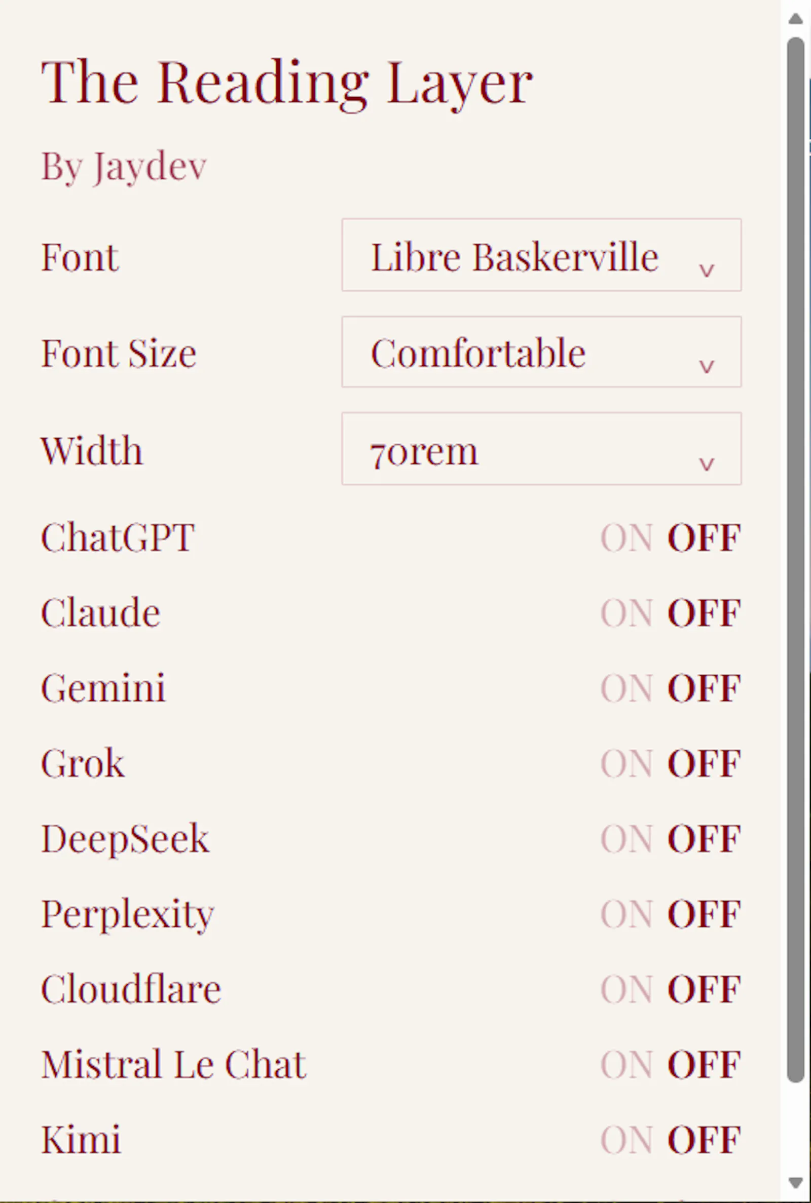 Reading Layer screenshot 3