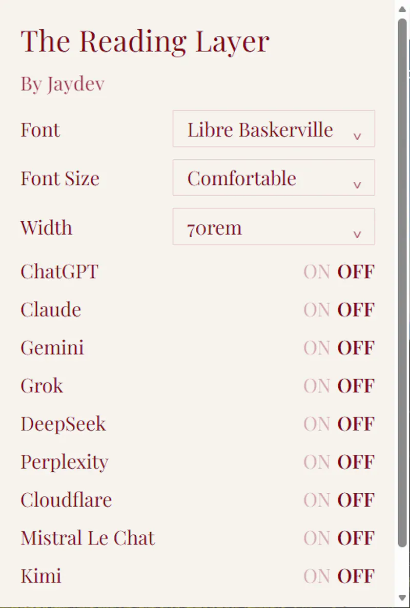 Reading Layer screenshot 3