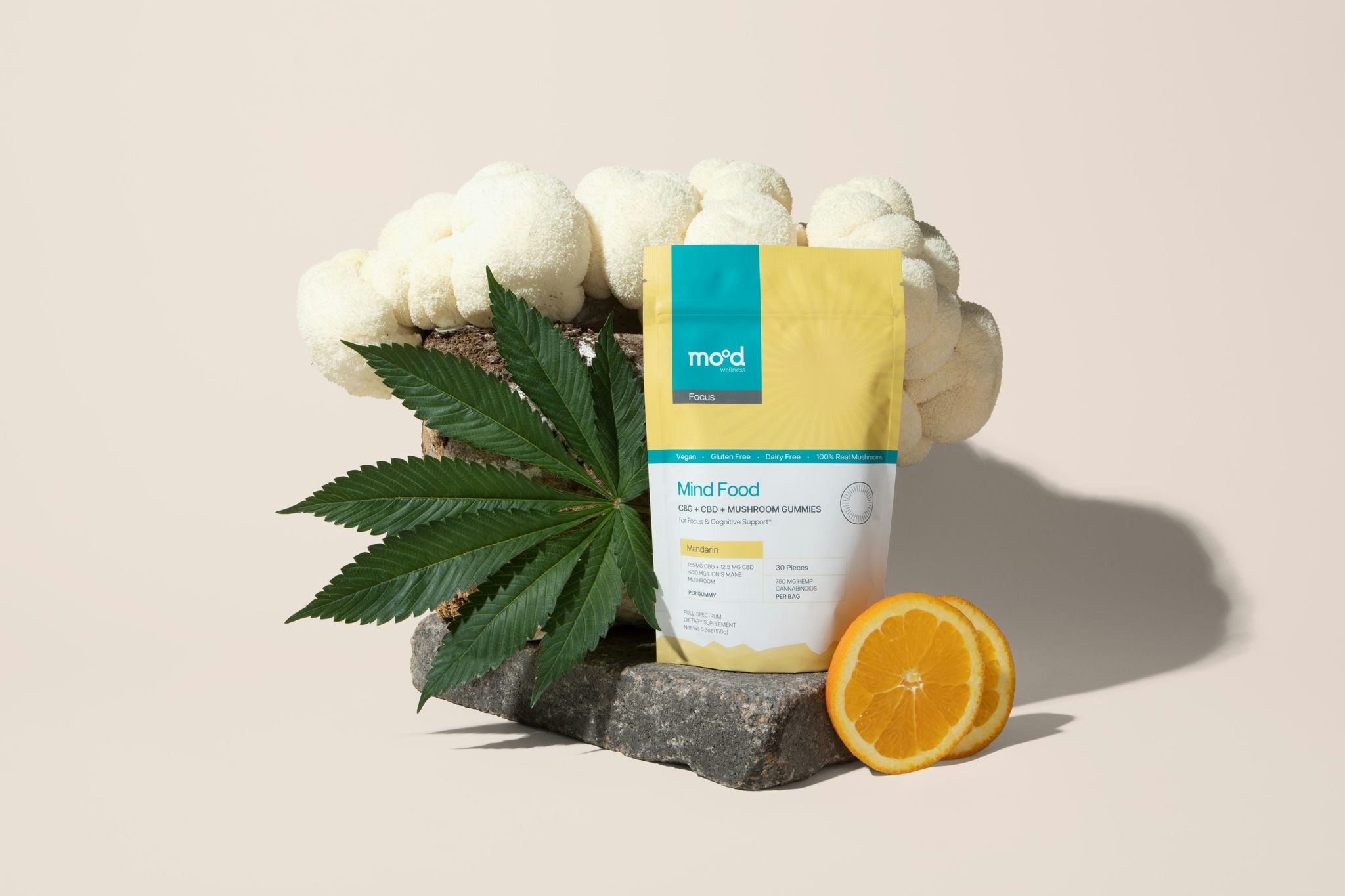 Mídia 1 de CBD CBG Lion's Mane Gummies - CBD, CBG, junção de leão, comida mente, leões mane gummies