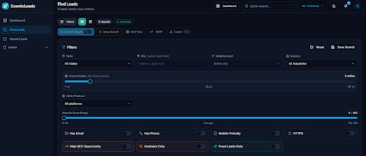 CosmicLeads.io gallery image