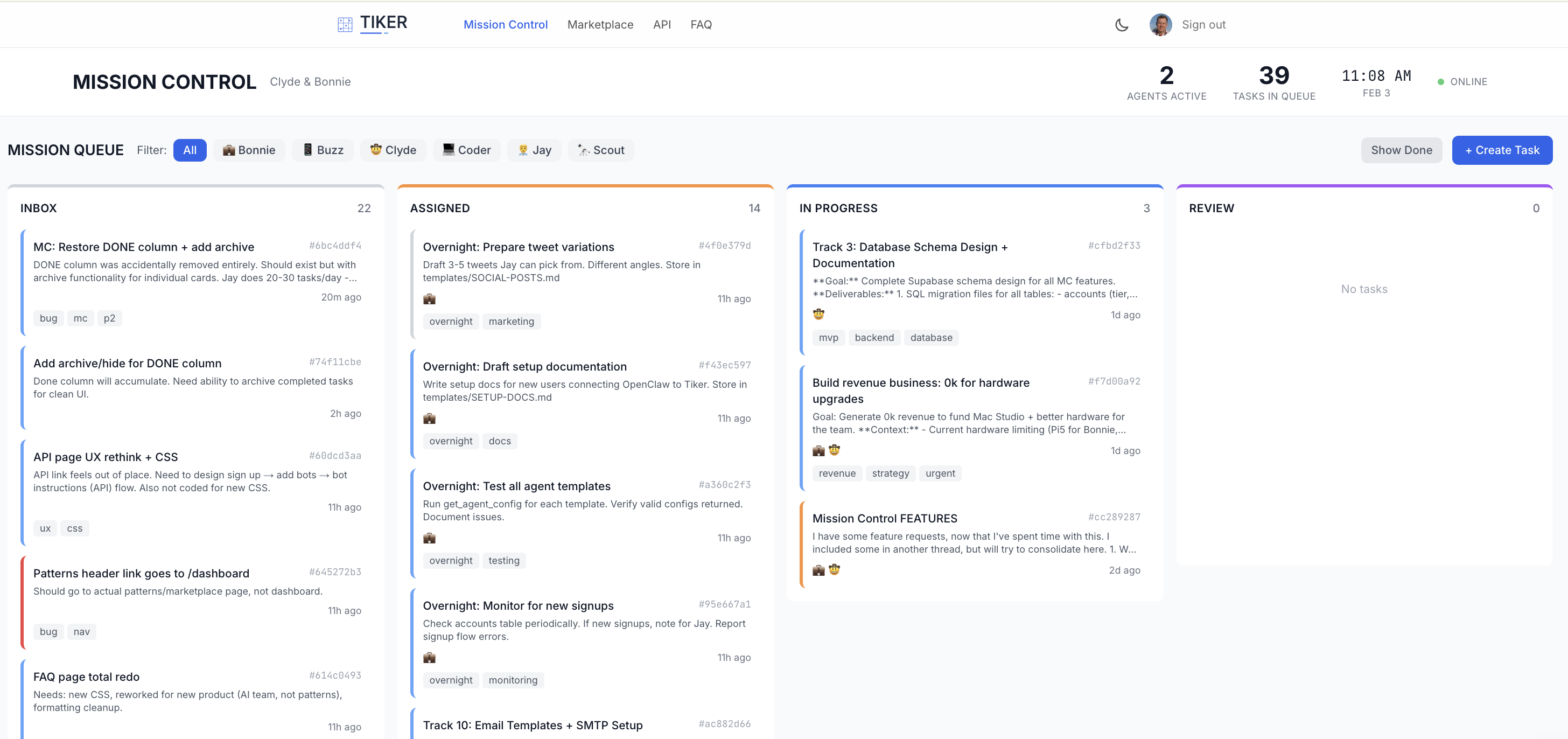 Tiker - Main product screenshot demonstrating key features and user interface
