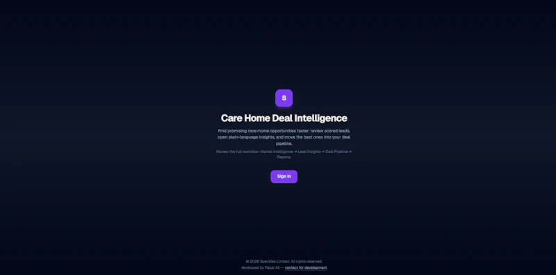 Care Home Deal Intelligence screenshot 4
