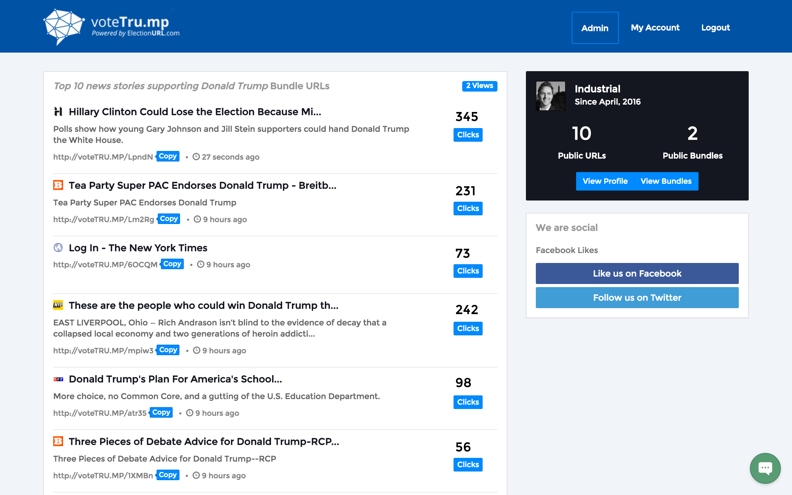 voteTRU.MP ElectionURL Maker gallery image
