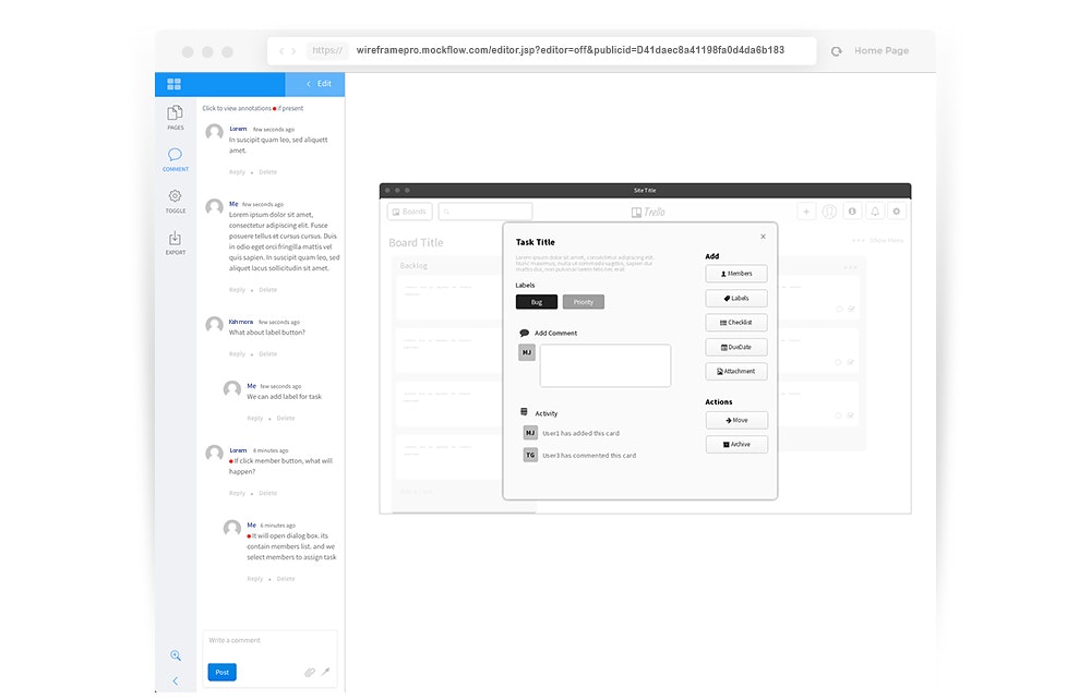 MockFlow WireframePro 2.0 Image
