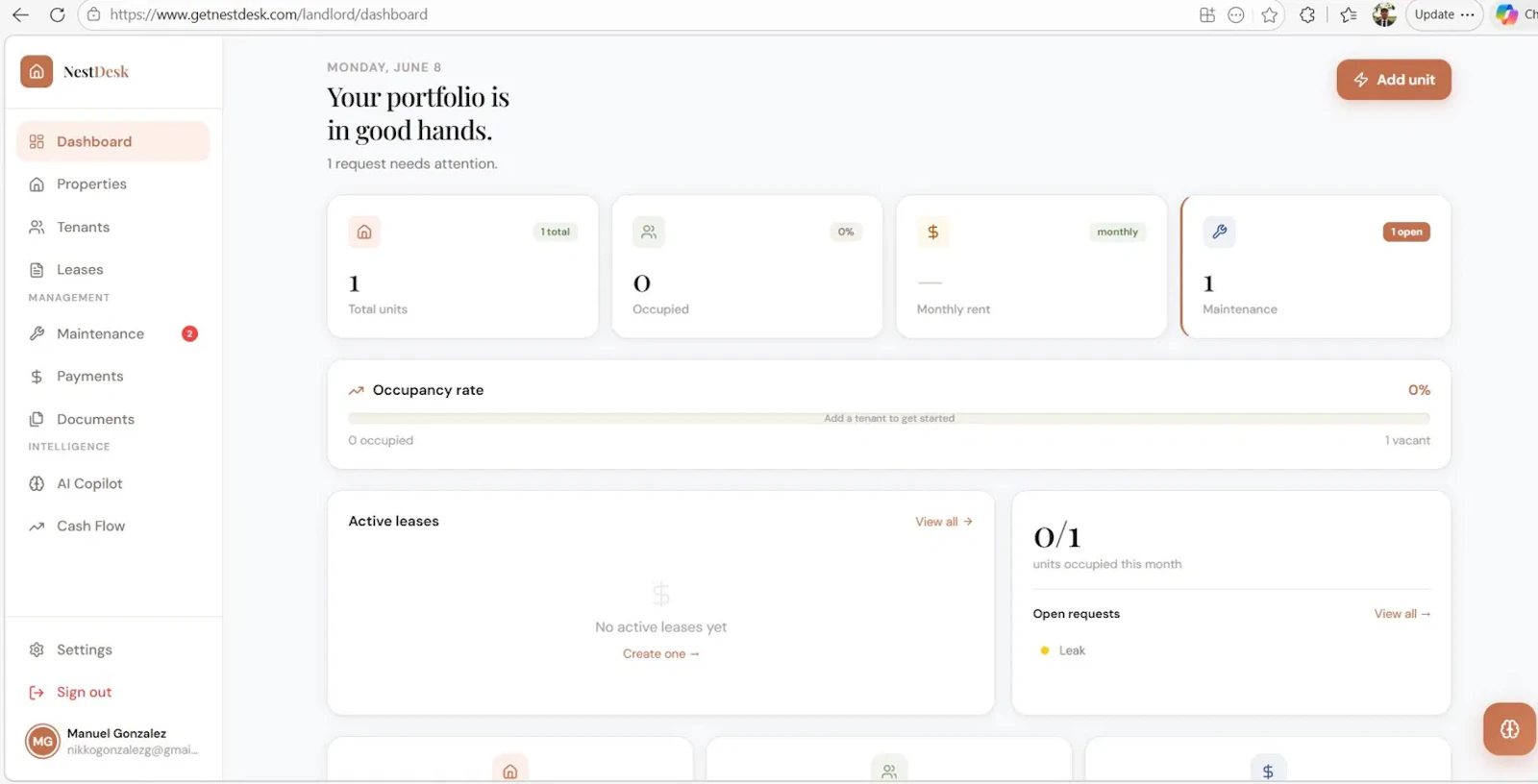NestDesk screenshot 2