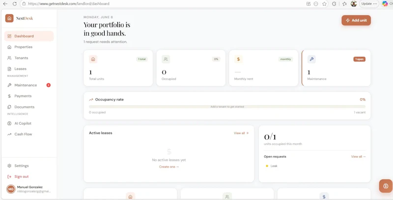 NestDesk screenshot 2