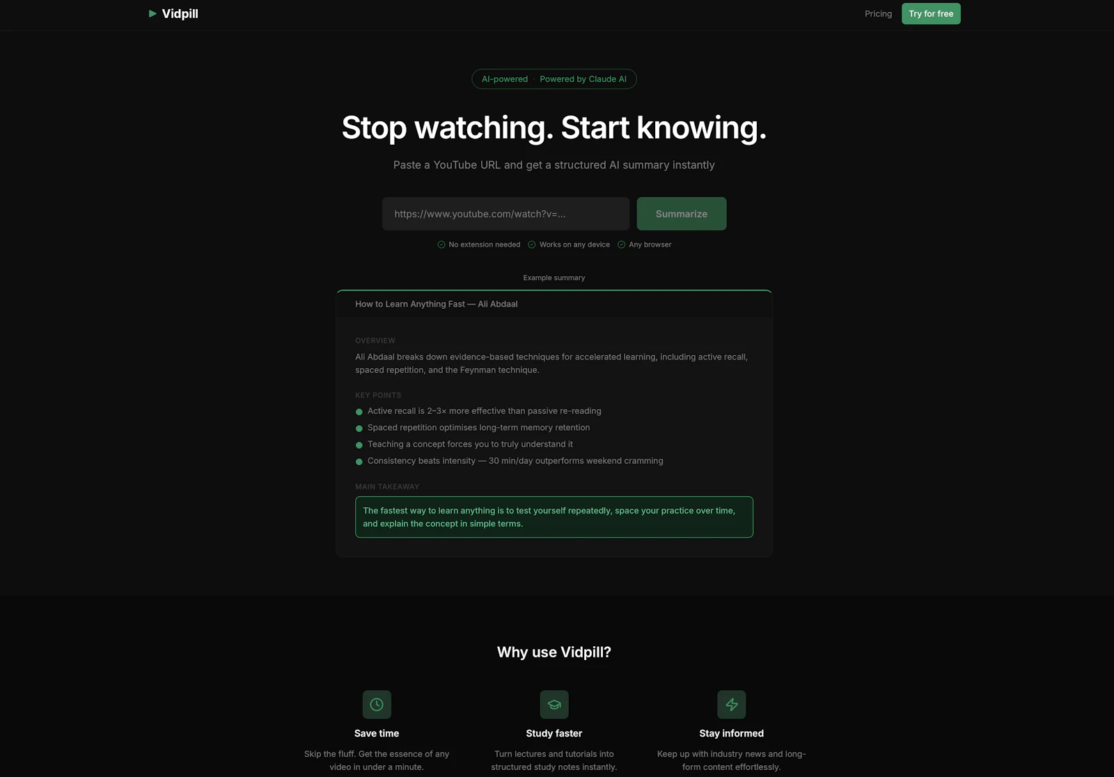 Vidpill screenshot 2
