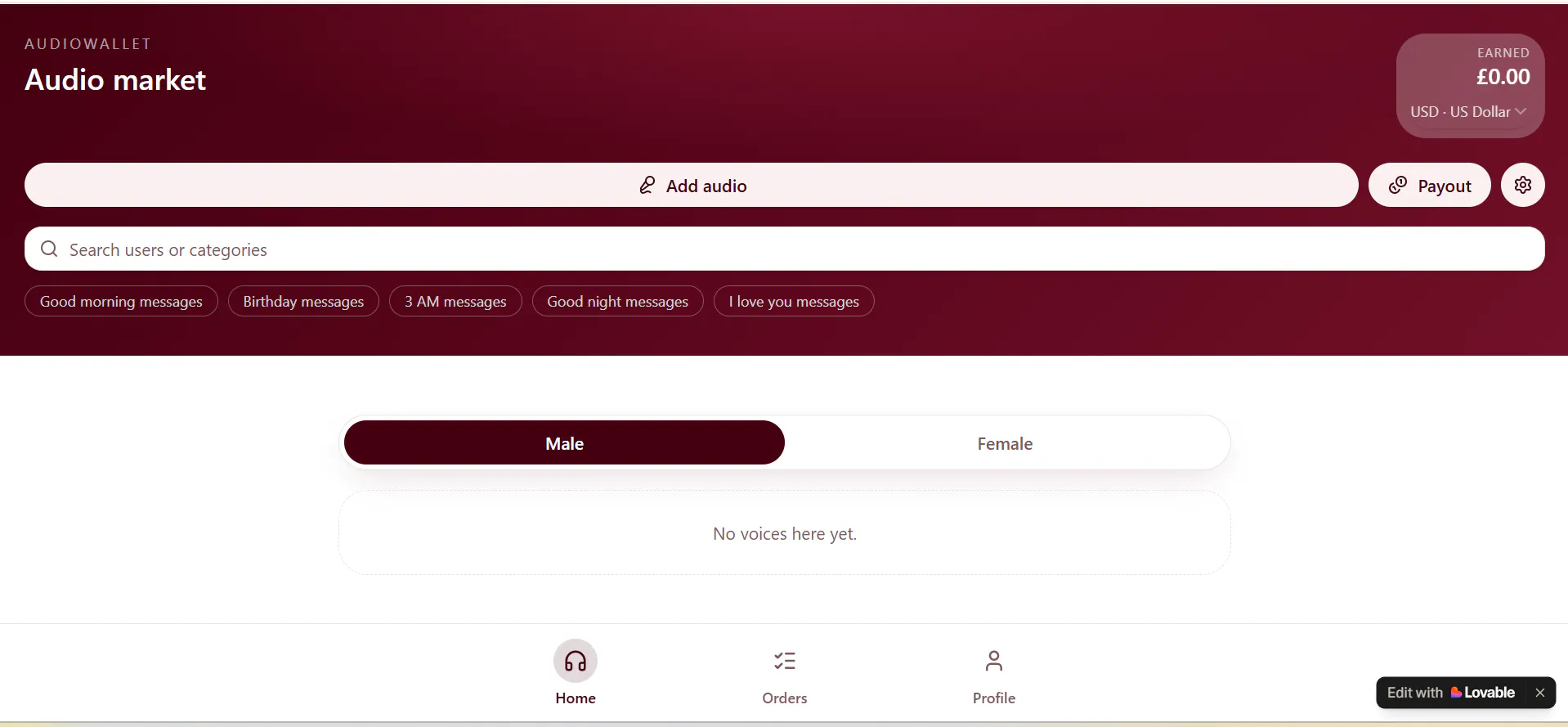 AudioWallet — Earn from voice notes gallery image