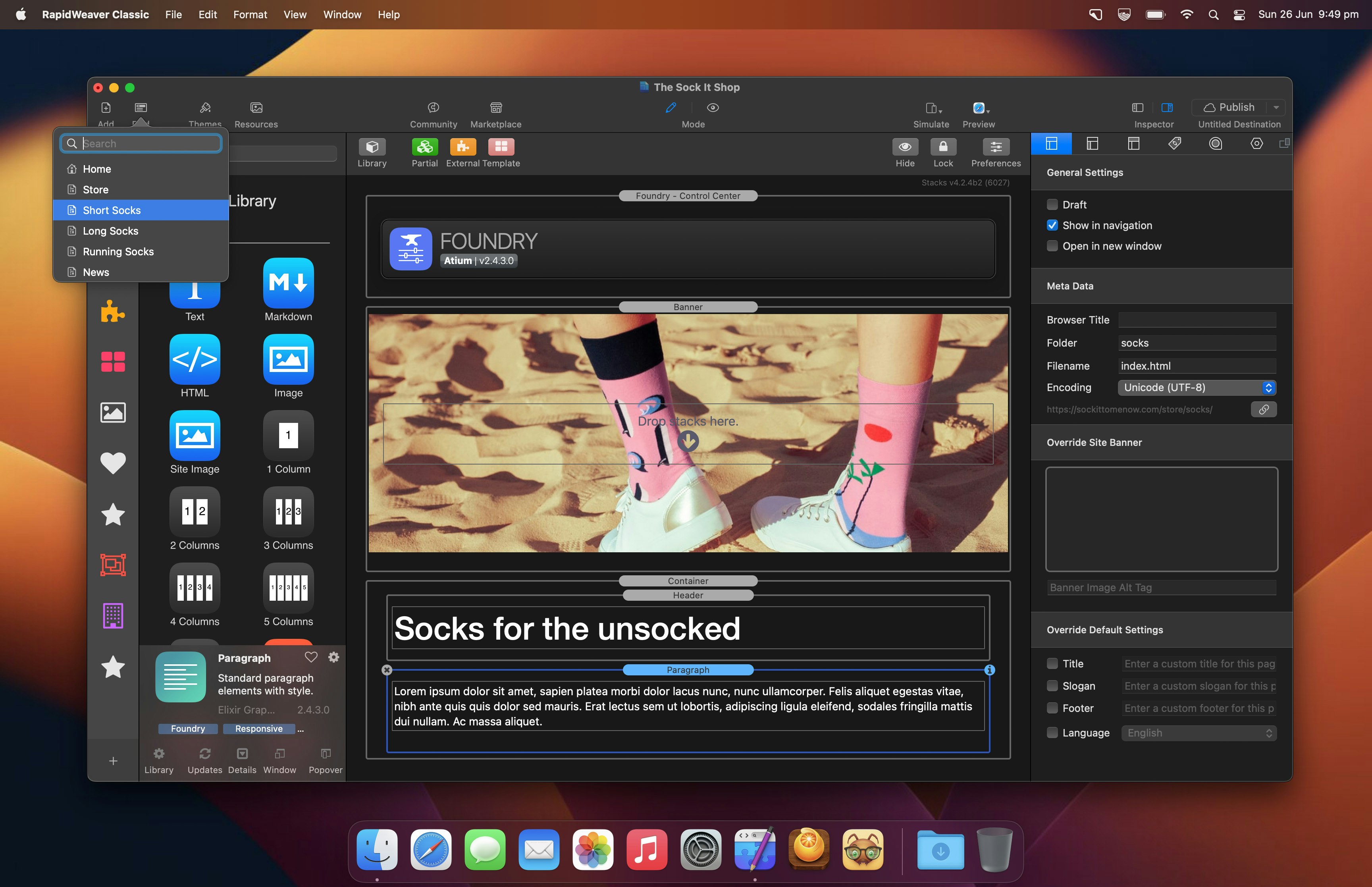 Rapidweaver Classic media 3