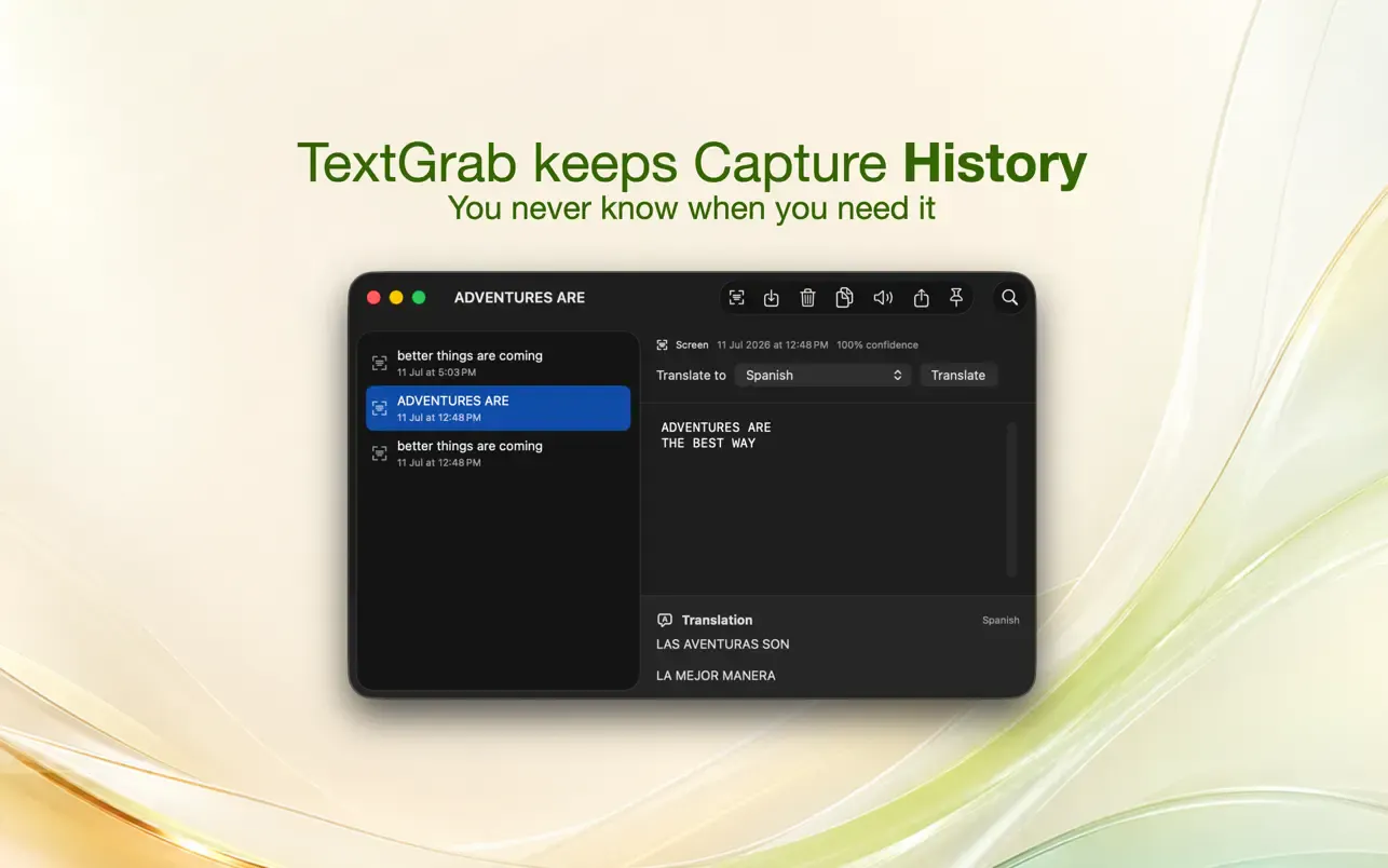 TextGrab: OCR Snipping Tool screenshot