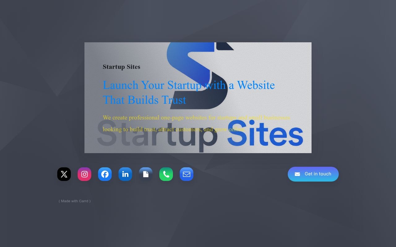 Startup Sites gallery image