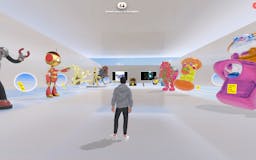 SnowX curated 3D art gallery on Spatial media 3