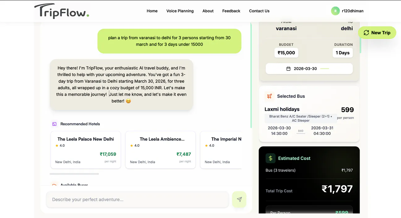 TripFlow 제품 배너