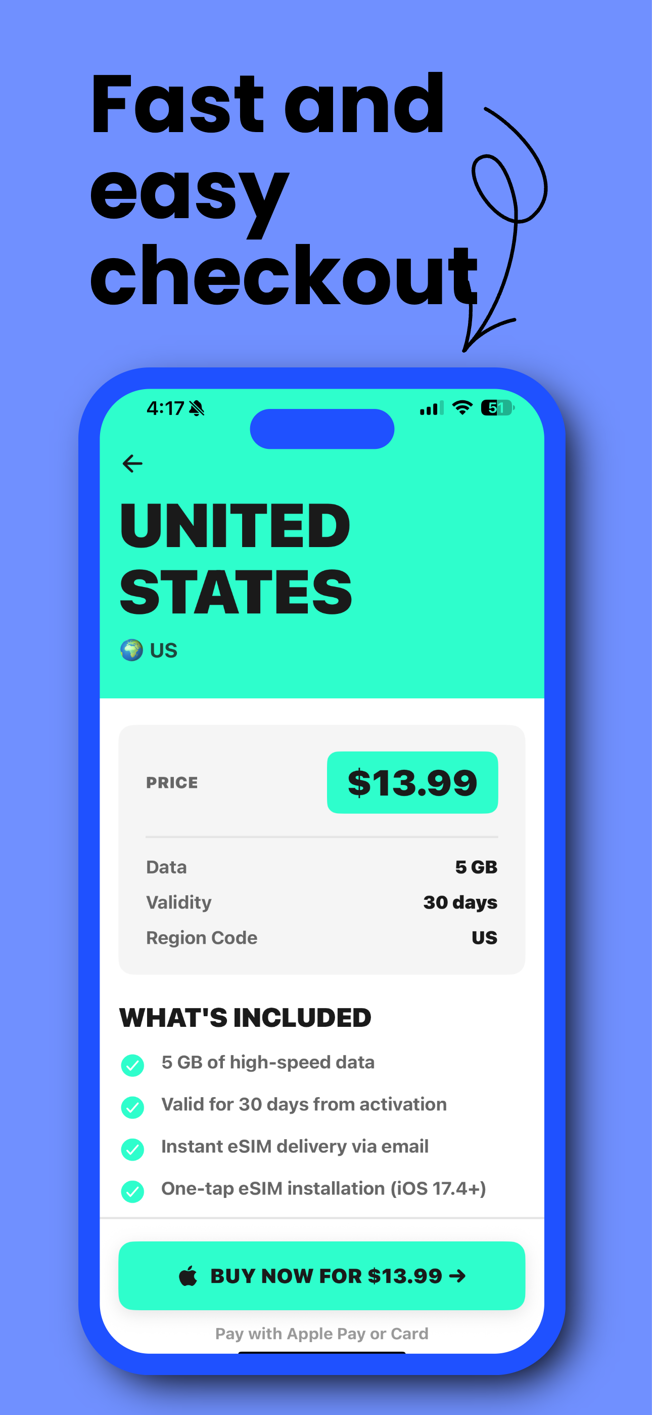 Lumbus eSIM - Screenshot 2 showing product features and functionality